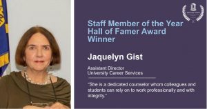 Award Citation for Jacquelyn Gist