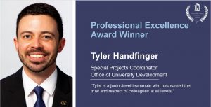 Award Citation for Tyler Handfinger