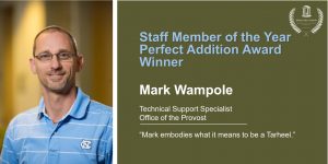 Award Citation for Mark Wampole
